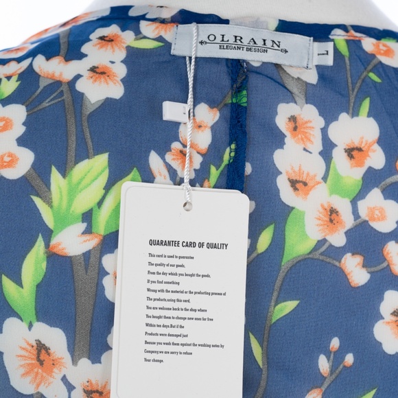 ⭐️LAST CHANCE⭐️ Olrain Blue Cherry Blossom Kimono - Picture 6 of 7